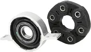 Car Flex Joint Disc and Driveshaft Center Carrier Bearing Support Kit Compatible for BMW E90 E81 E88 323i 325i 2612752663126117511454