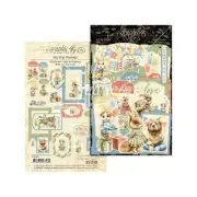 GRAPHIC 45 ~ HIP HIP HOORAY ~ Chipboard Tags & Frames ~ 28 Pieces