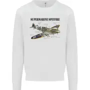 Supermarine Spitfire Infopic Kids Sweatshirt Jumper