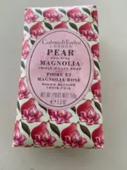 CRABTREE & EVELYN Pear & Pink Magnolia Triple Milled Soap 150g - NEW