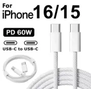 USB-C to Type C Cable - 60W Delivery Fast Charging & Data Sync For iPhone 16 15