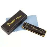 Fender Blues DeVille 10-Hole Diatonic Harmonica with Case, Key of D