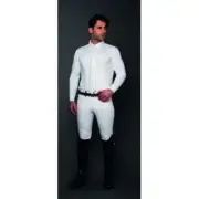 Alessandro Albanese Mens Platinum Taranto Knee Patch Breeches White 42 Regular