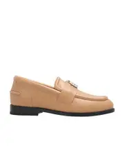 Lanvin Logo Tag Round Toe Loafers 36,41 Nude