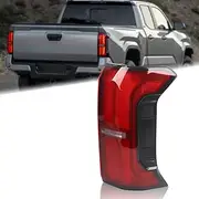 W/Side Light Gray Bezel Tail Light Lamp Assembly (Without Tailgate Switch) Compatible for 2024 2025 Toyota Tacoma SR/SR5 Right Passenger Side 81560-AK010