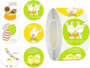 Easter Decals - Cute Adhesive Label for Easter Decorating Party Supplies,Bright Exquisite Holiday Cartoon Decals for Invitations, Postcards, Envelopes