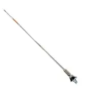 Car Antenna Spring Ball Base w/ Booster Coil 3 Section Stainless 25mm Hole Mount