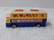 1977 Lesney Matchbox Superfast #65 Airport Coach American Airlines Bus