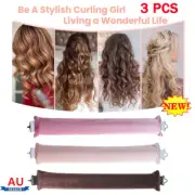 3x Heatless Hair Curler,Overnight Heatless Curls Blowout Rods Flexi Rods IH