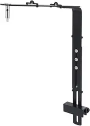Adjustable Lamp Stand, Aluminum Alloy Aquarium Lighting Holder for Hanging Lamp, Fish Light Holder Aquarium Lighting Fixer (Black)