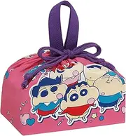 Skater KB7 Children's Lunch Box Drawstring Bag with Gusset, Kids, Made in Japan, Crayon Shin-chan, 25