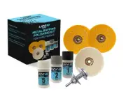 Metal Buffing Wheel Kit for Drill, with 3 Step Polishing Compound