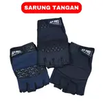 HITAM AP PRO GLOVES 數十隻手套男士女士半指手套純黑色