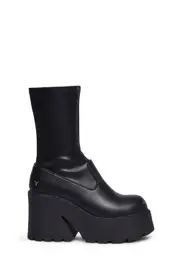 [Windsor Smith] Found Black Stretch Sock Boots