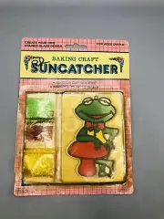 New Vintage Kermit The Frog Baking Craft Suncatcher, Stained Glass Kit