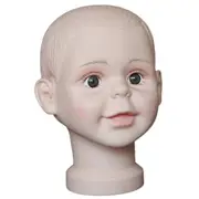Children Mannequin Shop Window Decorative Head - Baby Head Model for Display Hats, Cap, Wigs, and Make-up as described S