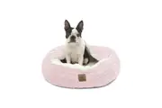 Charlie's Snookie Calming Hooded Dog Bed in Corncob Pink (Small, Medium, Large)
