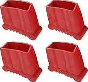 Ｂｅｓｇａ 4 Pack Ladder Foot Pads Non Slip Rubber Covers for Steep Ladders, 7.2x2.8cm, as described