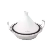 Scanpan Stainless Steel Double Riveted Handle Impact Tagine with Lid 32cm