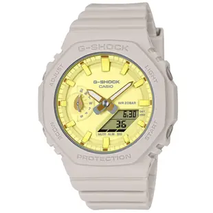 CASIO 卡西歐 G-SHOCK 大地色調 植物設計 雙顯腕錶 母親節 禮物 42.9mm / GMA-S2100NC-4A