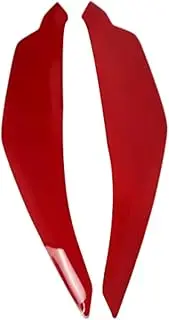 Wmqbjta Motorcycle Headlight Cover, Light Protection Screen for Motorcycles, Red