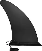 Paddle Board Fin 9" Paddleboard Fin (Straight Style), No-Tool Installation, Durable Single Center Fin for Most Inflatable SUPs, Surfboard, Stand-up Paddle Board, Longboard - (1PCS)