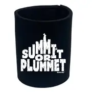 Rock Climbing Aa Summit Or Plummet - Funny Novelty Stubby Holder