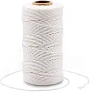 Organic Cotton String, 328 Feet Food Safe Cooking Twine for Tying Meat, Making Sausage, Baking, Candle Wicks, Christmas Wrapping Gifts