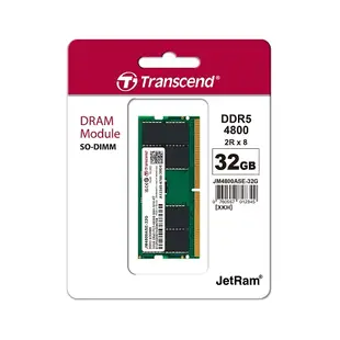 含稅 TRANSCEND 創見 DDR5 4800 16GB 32GB NB RAM 筆記型電腦記憶體 筆電 記憶體