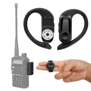 Walkie Talkie Wireless Earpiece with PTT Mic Speaker, Hands-Free Headset with...