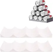 Vivva Fridge Organizer Can Organizer for Pantry Organization and Storage, 2 Pack Beer Bottle Rack for Kitchen Refrigerator Cabinet Countertop, Stackable Soda Can Holder Space Saver (White)