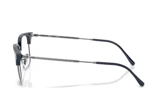 【原廠公司貨】Ray Ban 雷朋 木村拓哉代言配戴款 方框眉架光學眼鏡 精緻金屬鏡臂 RB7216 8210 深藍眉框