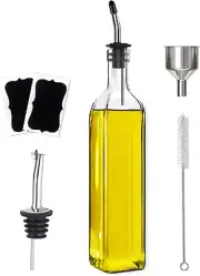 Olive Oil Dispenser Bottle, 1 Pcs Glass Olive Oil Dispenser and Vinegar Dispense