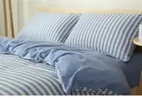 在飛比找Yahoo!奇摩拍賣優惠-#S.S 可訂製無印良品風格天竺棉純棉材質雙人床包單人床包組