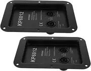 ERINGOGO Speaker Jack Plate 2 Pieces Iron Audio Speaker Plate Terminal Connector for Stage Box 612