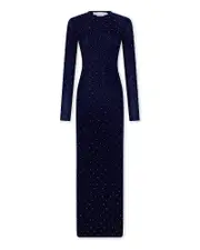 Rabanne Wool Studded Maxi Dress