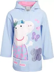 Hasbro Peppa Pig Raincoat - Lightweight waterproof slicker for Girls size 2-5