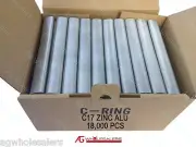 18,000 17MM GALFAN GALVANISED PNEUMATIC AIR C17 HOG RING C CLIP - FENCE RINGER