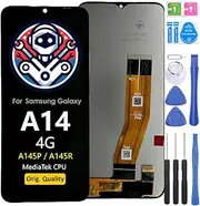 Incell Replacement Display LCD Touch Screen for Samsung Galaxy A14 4G SM-A145 Pre-Assembled Display with Tools