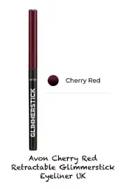 Avon Cherry Red Retractable Glimmerstick Eyeliner Uk