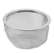 Teapot 80mm Diameter Metal Mesh Tea Leaves Spice Strainer Basket Silver Tone