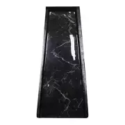 Oakland Living Splash Block 24" Faux Marble Cast Aluminum Downspout Gutter Black