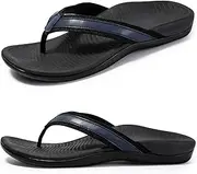 Womans Sandals Flip Flop with Orthotic For Flat Feet Plantar Fasciitis Arch Support Athletic Slide Sandals Relieve Flat Feet, High Arch,
