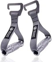Fitness Resistance Band Exercises Handles Heavy Duty Metal Gym Handles Stainless Steel Large Size Hook for Wide Pull Up Resistance Band Training Home Workout Fitness Equipment