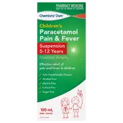Chemists' Own Children's Paracetamol Pain & Fever 5-12 Years Oral Liquid 100mL
