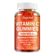 Vitamin C Gummies 1000mg - Immune System & Energy Support, Strength Antioxidants