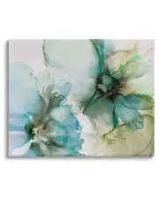 Abstract Flower Petals Blooming Canvas Wall Art by Emma Catherine Debs