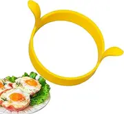 Silicone Egg | Round Silicone Omelette Mold | Food Grade Silicone Pancake Egg Shaper, Double-Eared Cooking Tool Kitchen Accessories for Pancakes, Breakfast Sandwiches