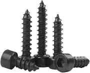 50pcs M2 M2.6 M3 M3.5 Length 5-30mm Black Carbon Steel Hexagon Socket Screws(M3-50Pcs,30mm)