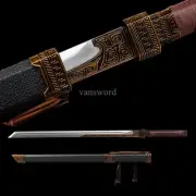 Chinese Tang Dynasty Dao 唐横刀 High Manganese Steel Straight Sword KIRIHA ZUKURI.